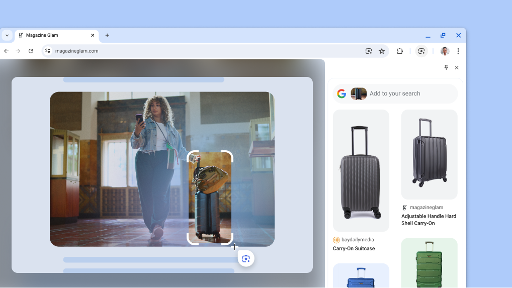 Google Lens on a product page.
